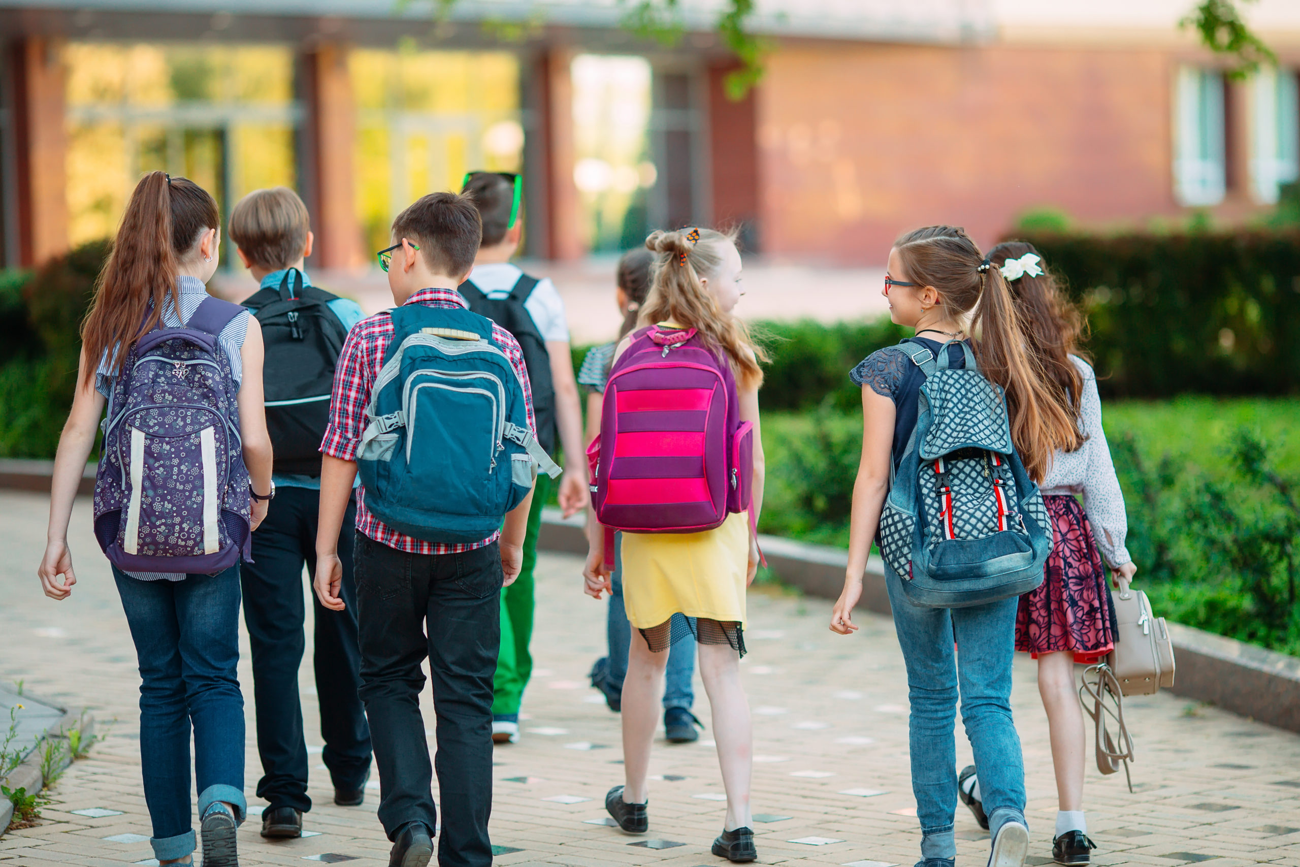 She be new to the school. Дети идут в школу. Дети ходят в школу. Go to School. Children go to School.