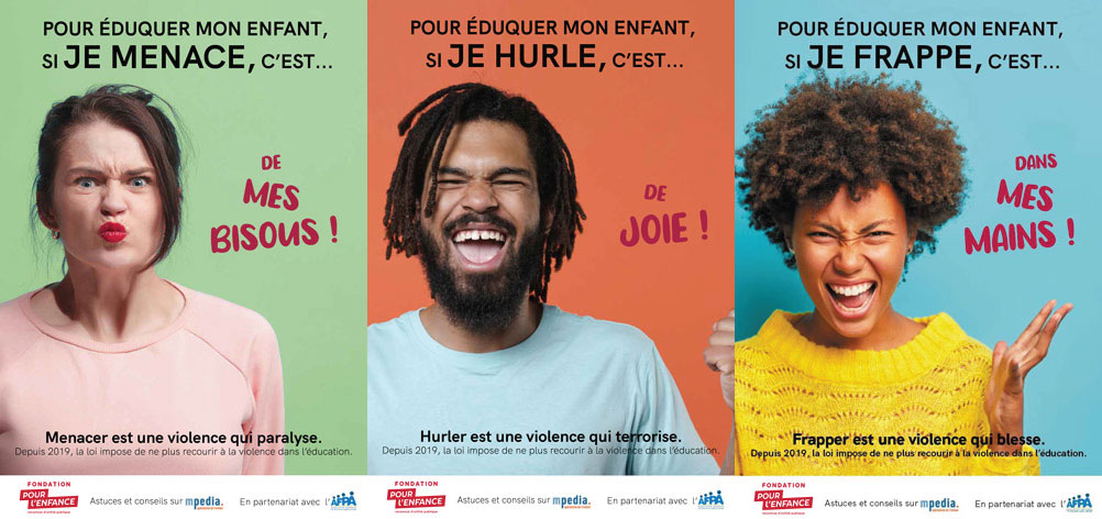 Campagne d'affichage pour sensibiliser aux violences éducatives ordinaires