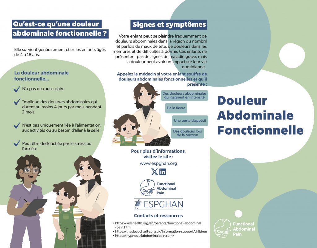 Brochure Campagne européenne sur les douleurs abdominales fonctionnelles de l'enfant