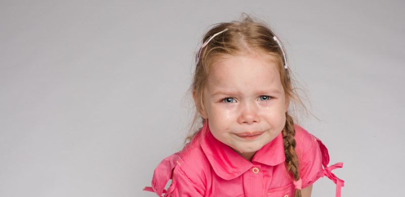 Petite fille qui pleure