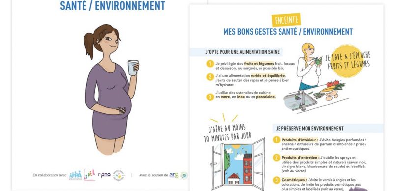 Enceinte, mes bons gestes santé environnement